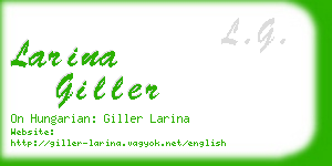 larina giller business card